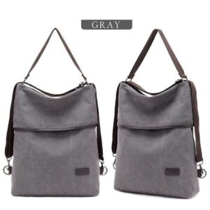 Vintage ryggsäck canvas - Grå